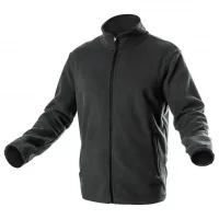 Кофта робоча Hoegert PASADER HT5K384-2XL 100% поліестер чорна, 2XL (56) (HT5K384-2XL)