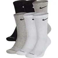 Шкарпетки Nike U NK ED PLS CSH CRW 6PR-132 SX6897-965 42-46 6 пар Білий/Чорний/Сірий (195241138749)