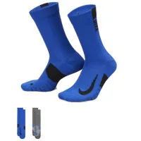Socks Nike U NK MLTPLIER CRW 2PR - 144 SX7557-937 34-38 2 pairs Blue/Grey (196153841352)