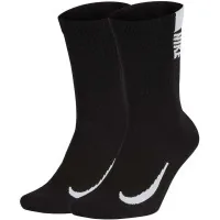 Socks Nike U NK MLTPLIER CRW 2PR SX7557-010 34-38 2 pairs Black (194494241176)