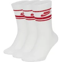 Socks Nike U NK NSW EVERYDAY ESSENTIAL CR 3PR DX5089-102 46-50 3 pairs White/Red (196148786194)
