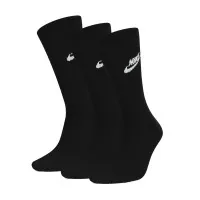 Socks Nike U NK NSW EVERYDAY ESSENTIAL CR DX5025-010 42-46 3 pairs Black (196148785661)