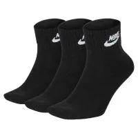 Socks Nike U NK NSW EVRY ESSENTIAL ANKLE 3PR SK0110-010 34-38 3 pairs Black (193145890510)
