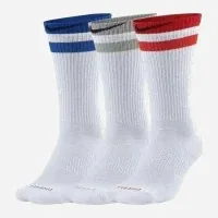 Socks Nike U NK EVERYDAY PLUS CUSH CREW 3PR CZ0502-903 38-42 3 pairs White/Multicolor (194500885493)