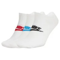Socks Nike U NK NSW EVERYDAY ESSENTIAL NS 3PR SK0111-911 34-38 3 pairs White/Multicolor (193153923187)