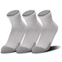 Шкарпетки Under Armour 1353262-100 Heatgear Quarter 3 пари Білий LG (192811960434)