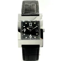 Наручний годинник Gucci 7700M 17730 BLK/STEEL/BLK STRAP
