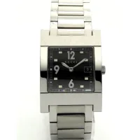 Наручний годинник Gucci 7705M 17735 BLK STEEL BRACELET