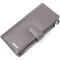 Purse Karya Made of genuine leather Gray (20999)