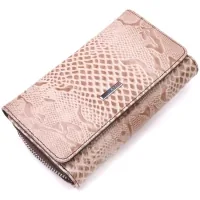 Purse Karya Made of patent textured leather Beige (21430)