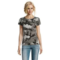 T-shirt Sol's Camo women gray camo L (01187521L)