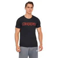 T-shirt Kappa T-shirt Mezza Manica Girocollo K1335 Nero con stampa logo pet black XXL (8032606509719)