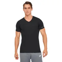 T-shirt Kappa T-shirt Mezza Manica Scollo V K1311 Nero black L (8052394813959)