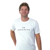 T-shirt Sol's Imperial 190 I'am Ukrainian white S (11500102/138S)
