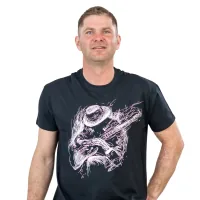 T-shirt Sol's Regent 150 Guitar player deep black M (11380309/56M)