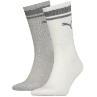 Socks Puma Crew Heritage Stripe Unisex 261058001-002 light gray 39-42 (8718824801056)
