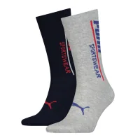Socks Puma Men Logo Classic Sock 2P 102003001-023 dark blue, gray 39-42 (8718824798790)