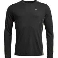 Термокофта Ortovox 185 Rock'n'Wool Long Sleeve Mns black raven - L - чорний (025.001.1287)
