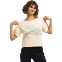 T-shirt Turbat Misool Wmn cloud cream/green - L - beige/turquoise (012.004.6336)