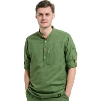 Shirt Turbat Madeira Hemp Mns bronze green - XXXL - green (012.004.4202)