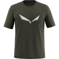 Футболка Salewa Solidlogo Dri-Release 27018 5280 - 48/M - темно-оливковий (013.012.1631)