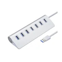 Hub Voltronic USB 3.0 to 7xUSB 0.2m aluminum (YT-3HA7/2TB)
