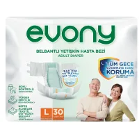 Diapers for adults Evony 3 Large 30 pcs (8690536849208)
