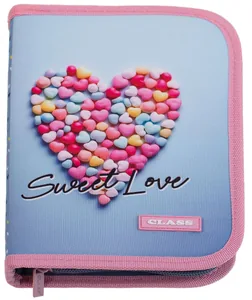 Pencil case "CLASS" /26201C/ 1 compartment, empty, 2 flaps, "Sweet" (1/12/72)