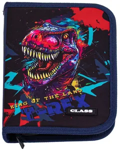 Pencil case "CLASS" /26106C/ 1 compartment, empty, 1 flap, "T-rex" (1/12/72)