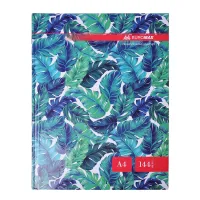 Канцелярська книга Buromax А4 FLORISTICA 144 аркушів, клітинка, бірюзовий (BM.24419102-06)