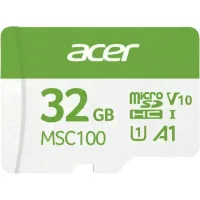 Карта пам'яті Acer 32GB microSD MSC100 /U1/ V10/A1 Read 100MB/s / Write 10MB/s (BL.9BWWA.335)