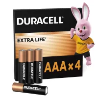 Duracell AAA alkaline battery 4 pcs. in packaging (5000394052543 / 81545421)