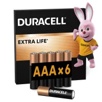 Duracell AAA alkaline battery 6 pcs. in packaging (5000394107472 / 81483511)