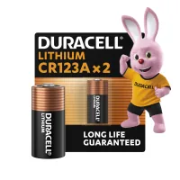 Duracell 123 3V High Power lithium battery, CR123/CR123A/CR17345, 2 pcs. in packaging (5002979)