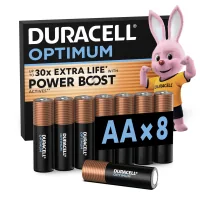 Duracell Optimum AA alkaline battery 8 pcs. in packaging (5014726 / 5015601)