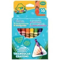 Crayola colored pencils 16 three-sided wax crayons (52-016T)