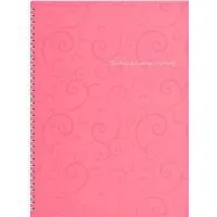 Блокнот Buromax spiral side, А4, 80sheets, Barocco, square, pink (BM.2446-610)