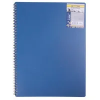 Блокнот Buromax spiral side, А6, 80sheets, CLASSIC, square, blue (BM.2589-002)