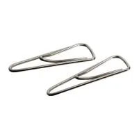 Paper clips Axent triangular, nickel-plated, with a bend, 25 mm 100 pcs (4105-А)
