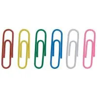 Paper clips Buromax 28mm, colored, rounded 100 pcs (BM.5015)