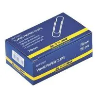 Paper clips Buromax 78 mm, relief, 50 pcs. (BM.5021)