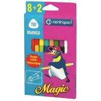 Marker pens Centropen 2549 Magic, 10 pcs (8 colors+ 2 erasers) (2549/10)