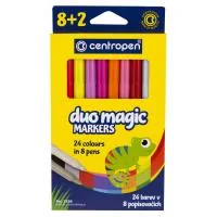 Фломастери Centropen 2599 Duomagic, 10шт (8 tones + 2 different erasers) (2599/10)
