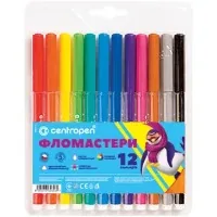 Felt-tip pens Centropen 7550/12 COLOR WORLD, 12 colors (7550/12 ТП)
