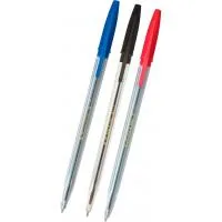 Ballpoint pen Buromax non-retractable, SET*3pcs JOBMAX Corvina (BM.8433)