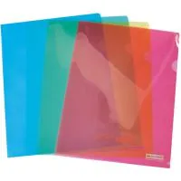 Folder - corner Buromax A4 transparent, assorted colors (BM.3853-99)