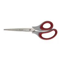 Scissors Axent Duoton Soft, 21 cm, gray-red (6102-06-А)