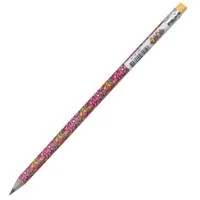 Graphite pencil ZiBi FLOWERS, HB, with eraser, tube (ZB.2300)