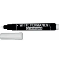 Marker Centropen waterproof permanent 2.5 mm., white (8586)