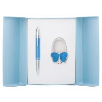 Langres ballpoint pen set pen + bag hook Lightness Blue (LS.122030-02)